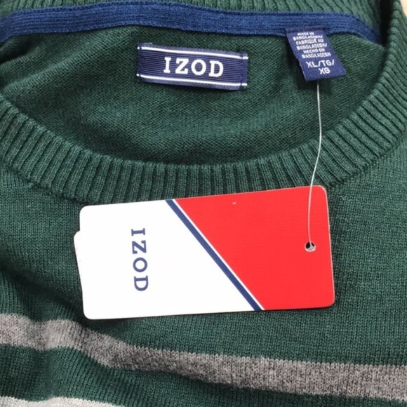 IZOD Striped Crew Neck Sweater - Picture 2 of 4